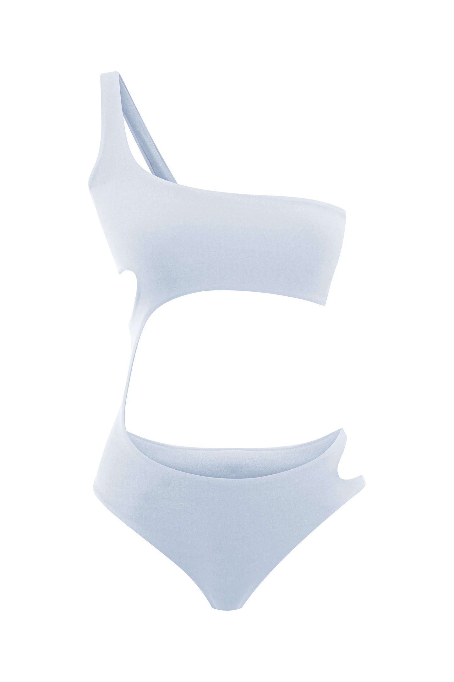 JENDUE Ocean Cutout Swimwear - One-Shoulder Monokini-4