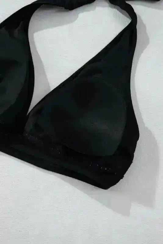 Mesh Edged Push-Up Bikini-2