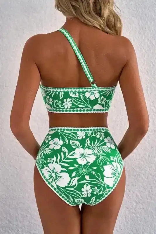 Palm Paradise One-Shoulder Bikini-1