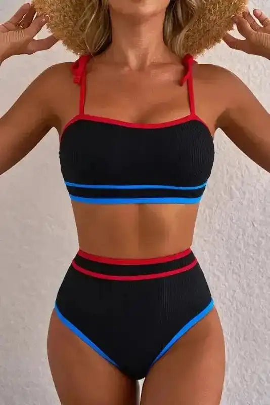 Triple Tone High Waist Bikini-3