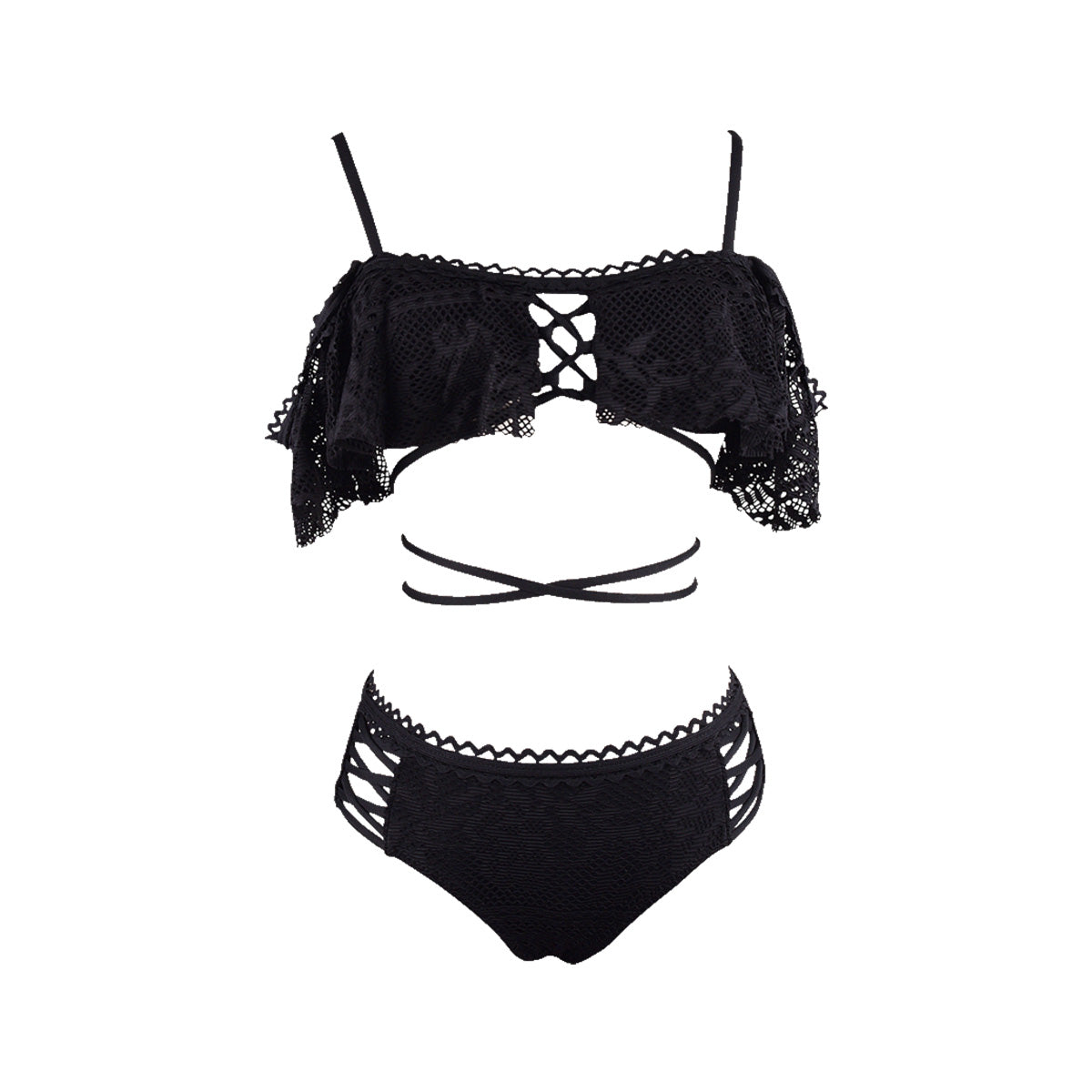 Sensual Lace Bikini Swimwear-3