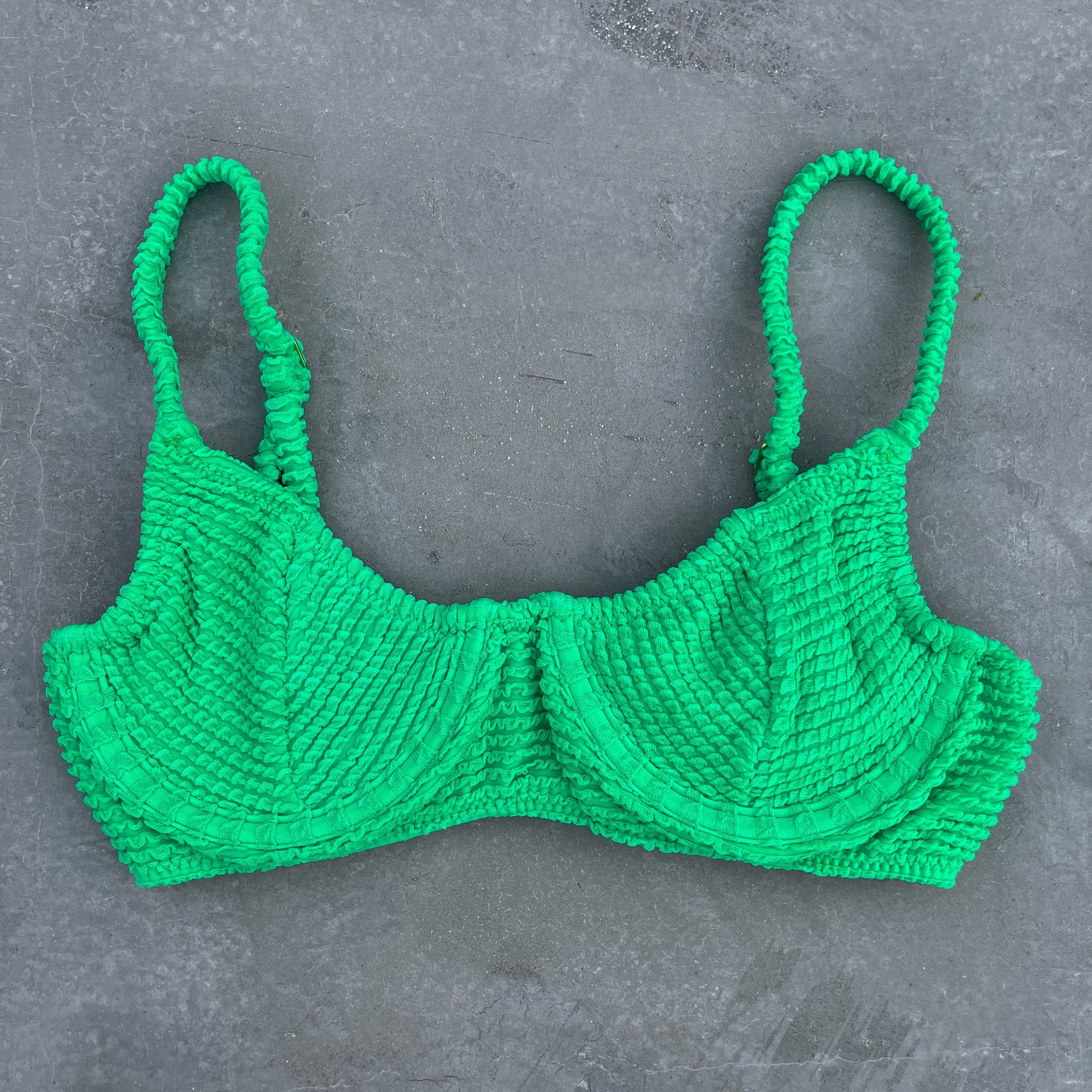Irish Martini Textured Valerie Bikini Top-1