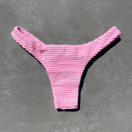 Pink Milk Shake Textured Bia Bikini Bottom-0