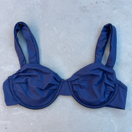 Navy Blue Carolina Bikini Top-0