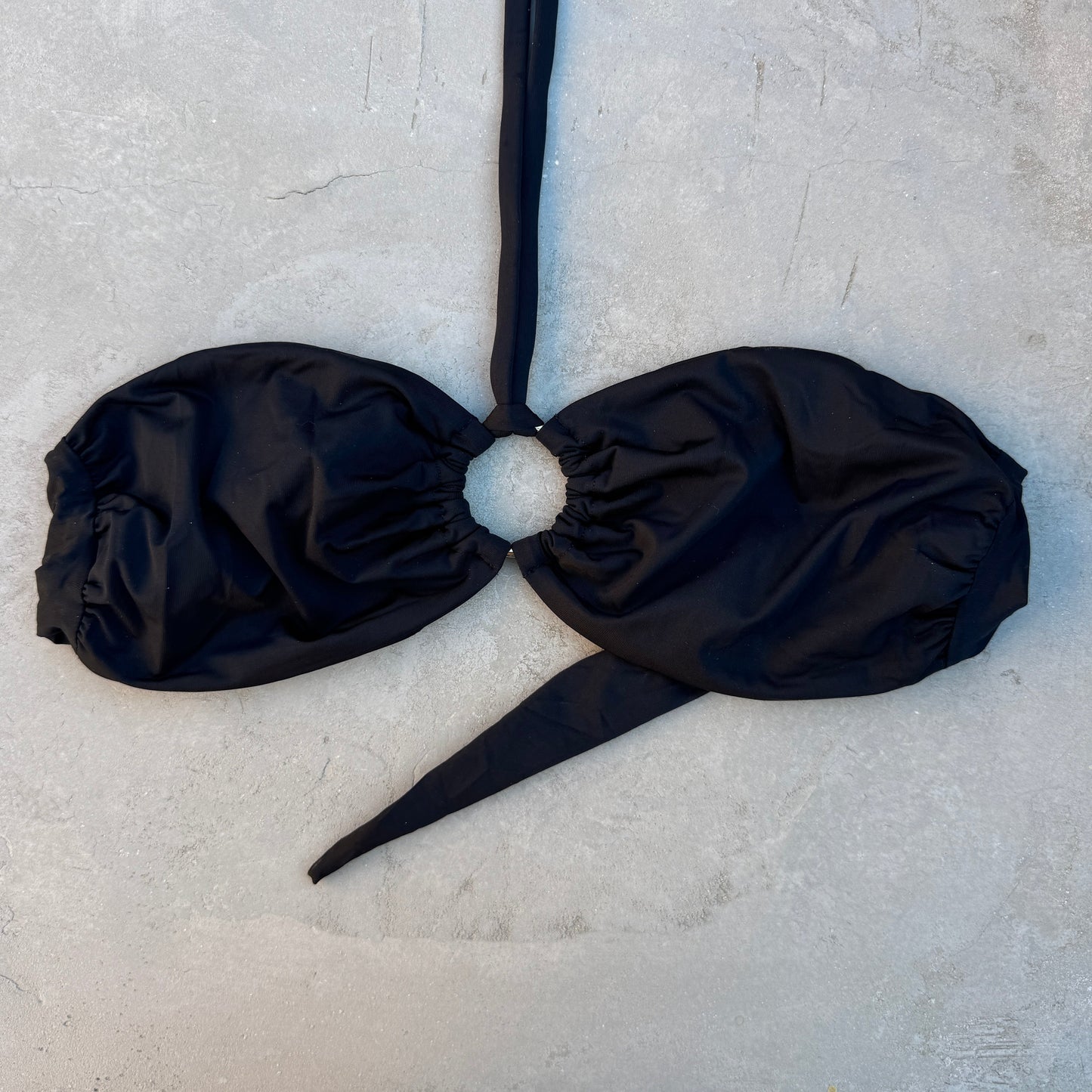 Light Black Strapless Bikini Top-0