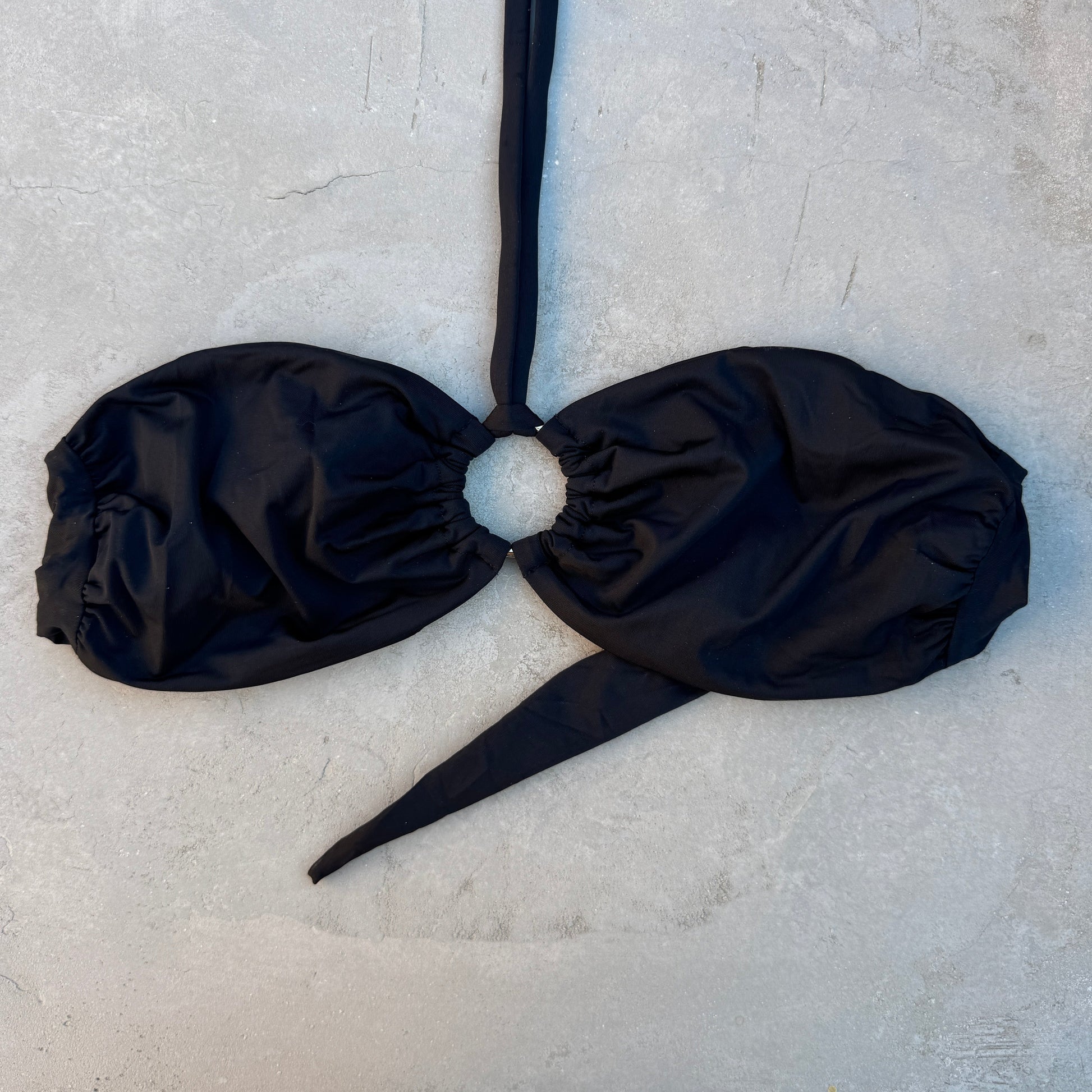 Light Black Strapless Bikini Top-0