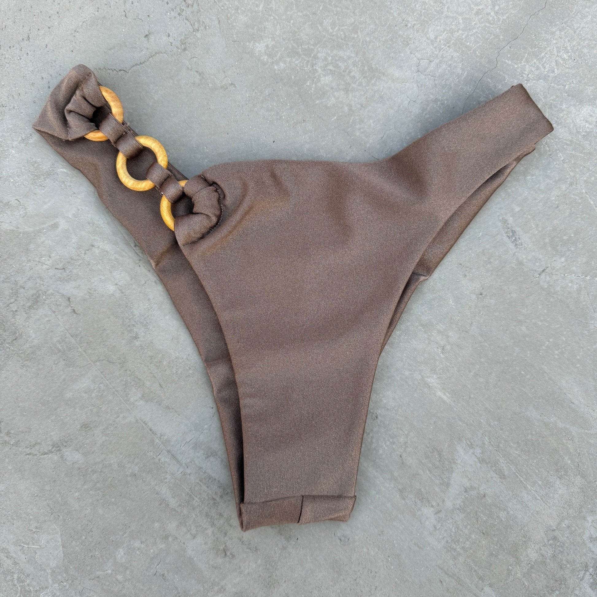 Chestnut Glow Bia Rings Bikini Bottom-0