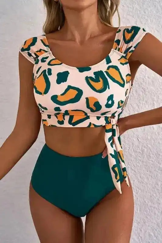 Jungle Chic Bikini - High Waist-0
